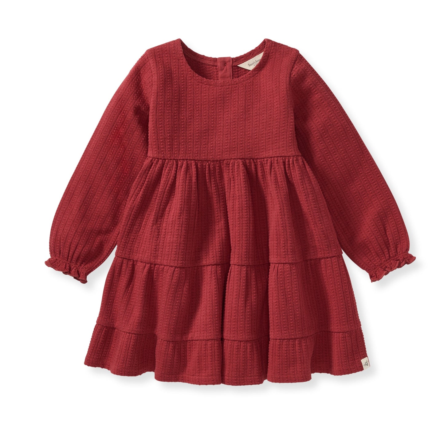 Dotted Rib Organic Cotton Dress by The Honey and Bro Co. - Front View
