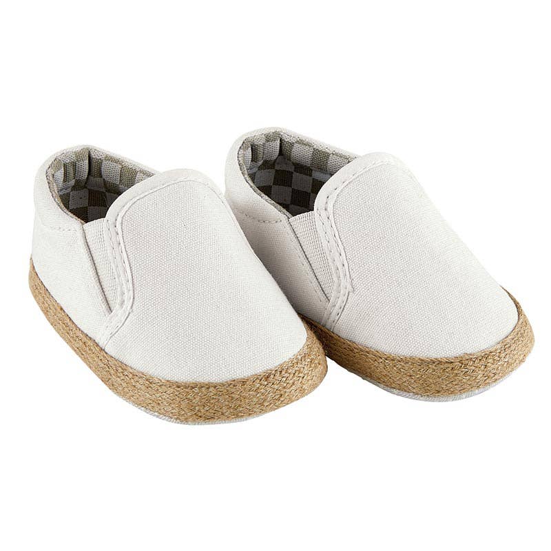 WHITE SLIP-ON SANDALS by Stephan Baby by Creative Brands - Front View - Easter Baby Clothing