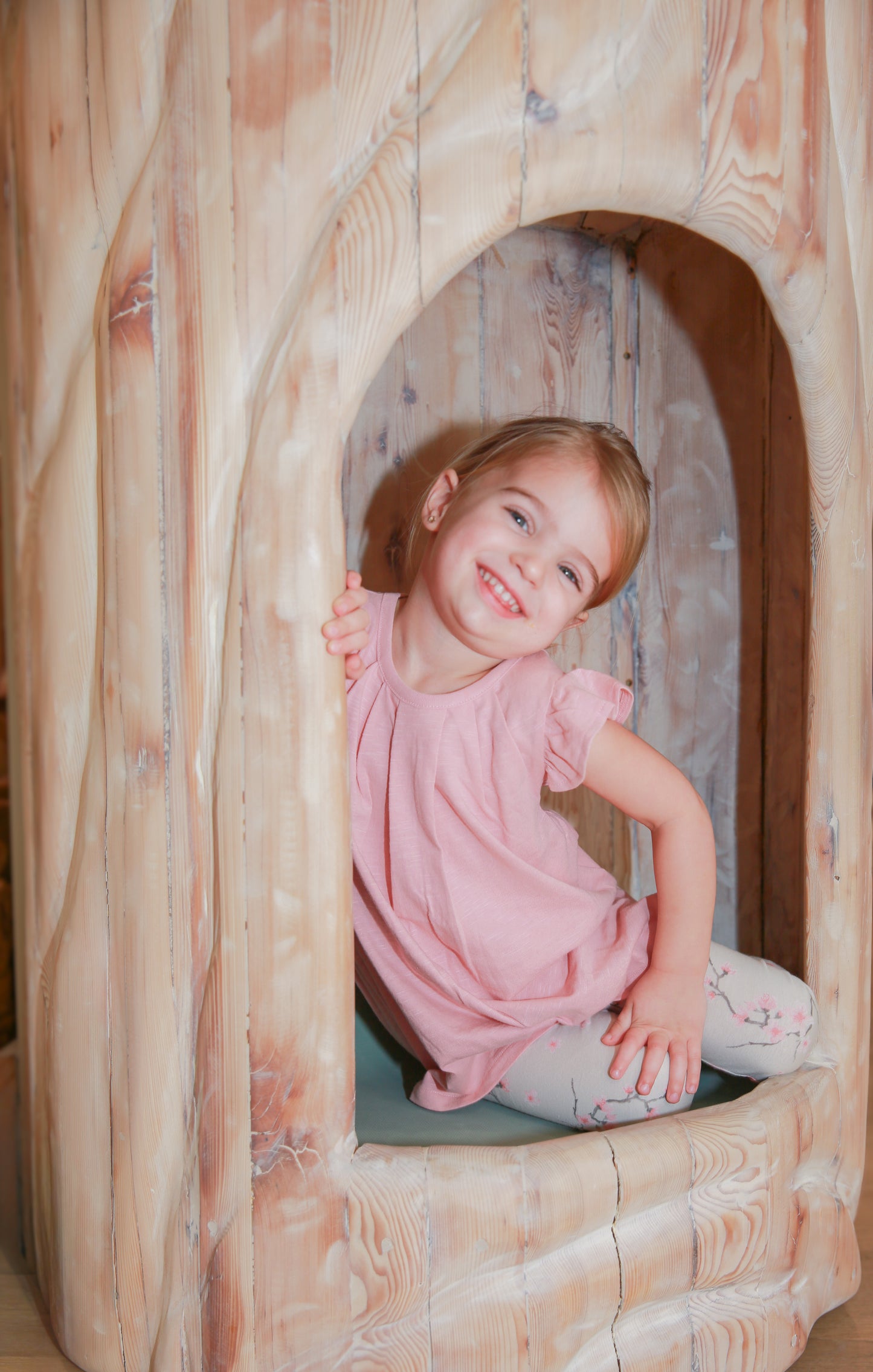 Cherry Blossom Organic Cotton Tunic & Leggings Set by The Honey and Bro Co. - Detail View