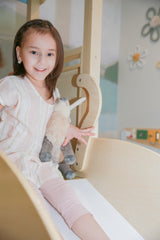 Pacific Stripe Organic Cotton Tunic & Leggings Set by The Honey and Bro Co. - Back View