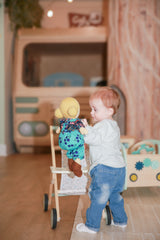 Hoppy Blue Organic Cotton Sweatshirt | Boys Easter by The Honey and Bro Co. - Back View