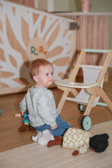 Hoppy Blue Organic Cotton Sweatshirt | Boys Easter by The Honey and Bro Co. - Back View