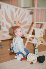 Hoppy Blue Organic Cotton Sweatshirt | Boys Easter by The Honey and Bro Co. - Back View