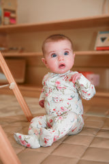 White Rabbit Organic Cotton Zip Footie Sleepsuit | Baby - Baby & Toddler Clothing | The Honey and Bro Co