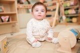 Bicycles Footless Sleep & Play | Organic Cotton by The Honey and Bro Co. - Detail View
