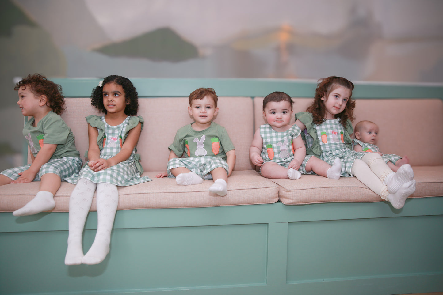 Our Story - kids in matching Easter outfits