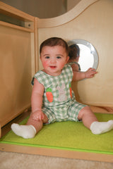 Gingham Carrot Patch Embroidered Baby Boy Johnny - Baby & Toddler Clothing | The Honey and Bro Co