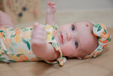 Sunny Citrus Organic Cotton Frill Bodysuit | Baby Girl by The Honey and Bro Co. - Back View