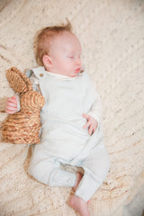 Origami Bodysuit & Jumpsuit Baby Boy Set by The Honey and Bro Co. - Detail View