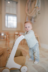 Hoppy Blue Organic Cotton Sweatshirt | Boys Easter by The Honey and Bro Co. - Back View