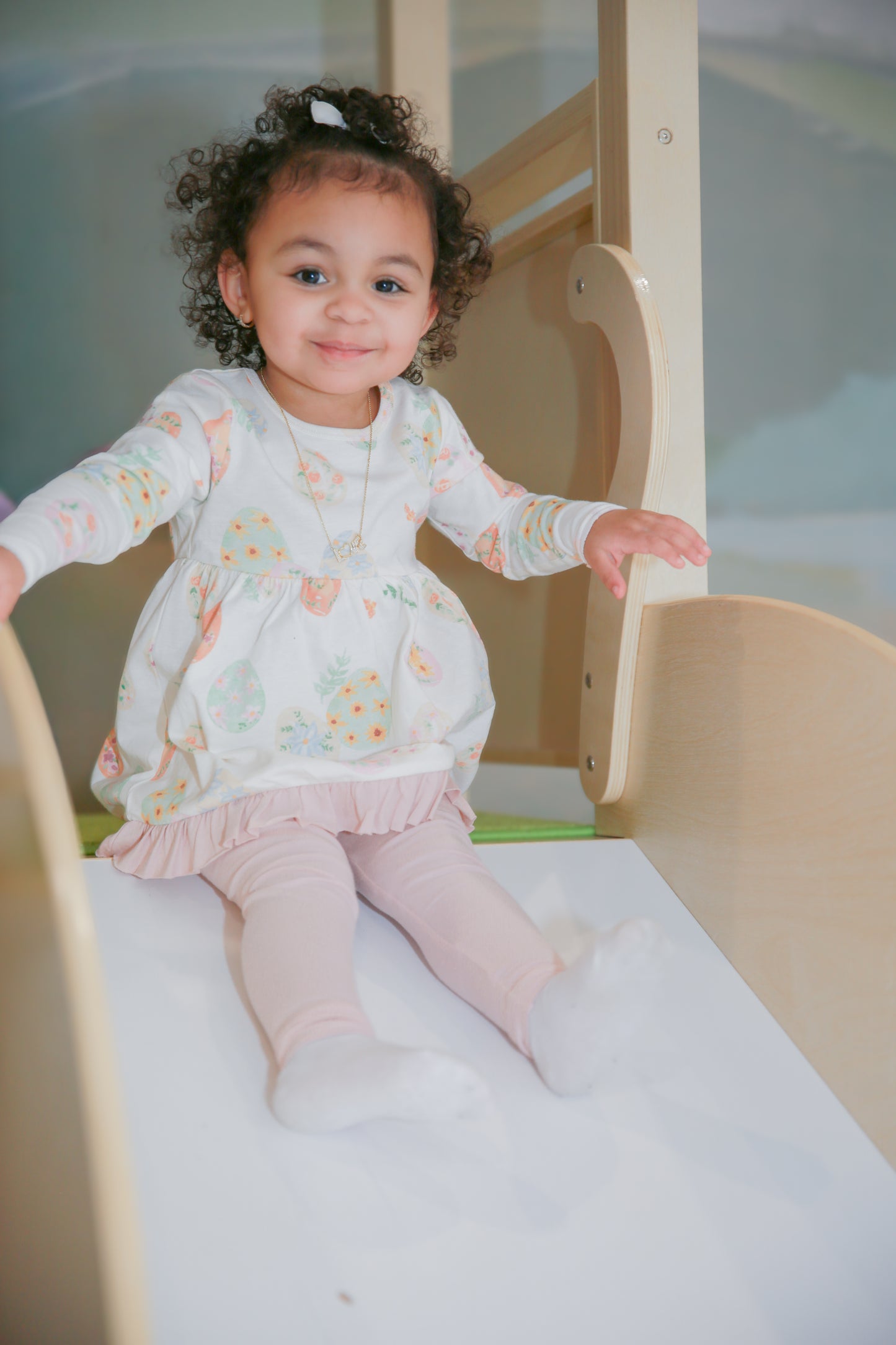 Floral Easter Eggs Tunic & Pants Set | Organic Cotton Baby - Baby & Toddler Clothing | The Honey and Bro Co