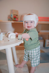 Gingham Carrot Patch Embroidered Boy Shorts Set - Baby & Toddler Clothing | The Honey and Bro Co
