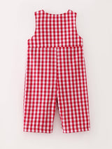 Boys Smocked Romper with Embroidered Tree | Classic Boutique Outfit by Rylee Faith Designs - Detail View