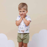 Dragon Organic Cotton Baby & Toddler Tee - Neckline Detail