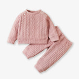 2pcs 95% Cotton Long-sleeve Imitation Knitting Set - View 8