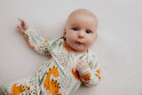 Dinosaur Zoo Knotted Gown by Three Little Tots - View 24 - Newborn Baby Clothing