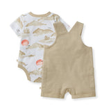 Burt's Bees Baby Fishing Boats Boy Outfit - Detail View