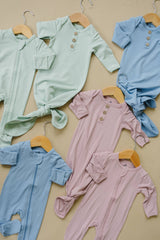 Newborn Bamboo Gown & Hat Set by Little Joy Co. - View 11 - Newborn Baby Clothing