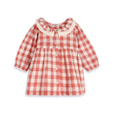 Holly Gingham Baby Dress - Gingham Detail