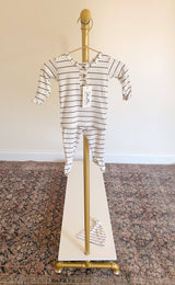 Black Stripe Baby Outfit Set - Styled with Accessories