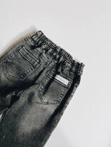 Stretch Denim Pants | Faded Black by The Honey and Bro Co. - Back View