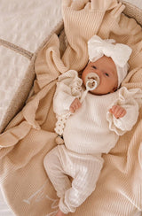 Floral Bow White