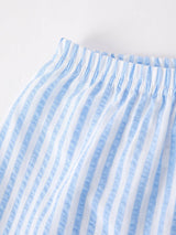 CHICKEN EMBROIDERY SHORT SLEEVE SHORTS BOY SET by Rylee Faith Designs - Close-Up - Easter Baby Clothing
