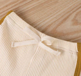 Unisex Summer Ribbed Two Piece Outfit Set💛 by The Honey and Bro Co. - Detail View