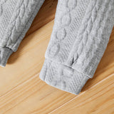 2pcs 95% Cotton Long-sleeve Imitation Knitting Set - View 13