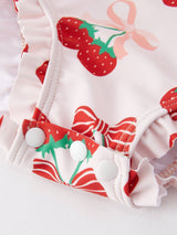 Cherry Girls One-Piece Swimsuit Size Chart - 6M to 3Y