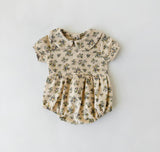 Violetta Floral Romper 3-6M - Front View