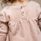 Little Button Organic Tunic & Pants Set by The Honey and Bro Co. - Back View