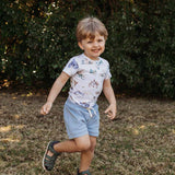 Dragon Organic Cotton Short Sleeve Bodysuit - On Baby Sitting