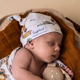 Diggers & Tractors Organic Knotted Beanie - Front View