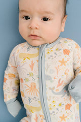 Underwater Friends Bamboo Sleeper - Ocean Print Pattern Detail