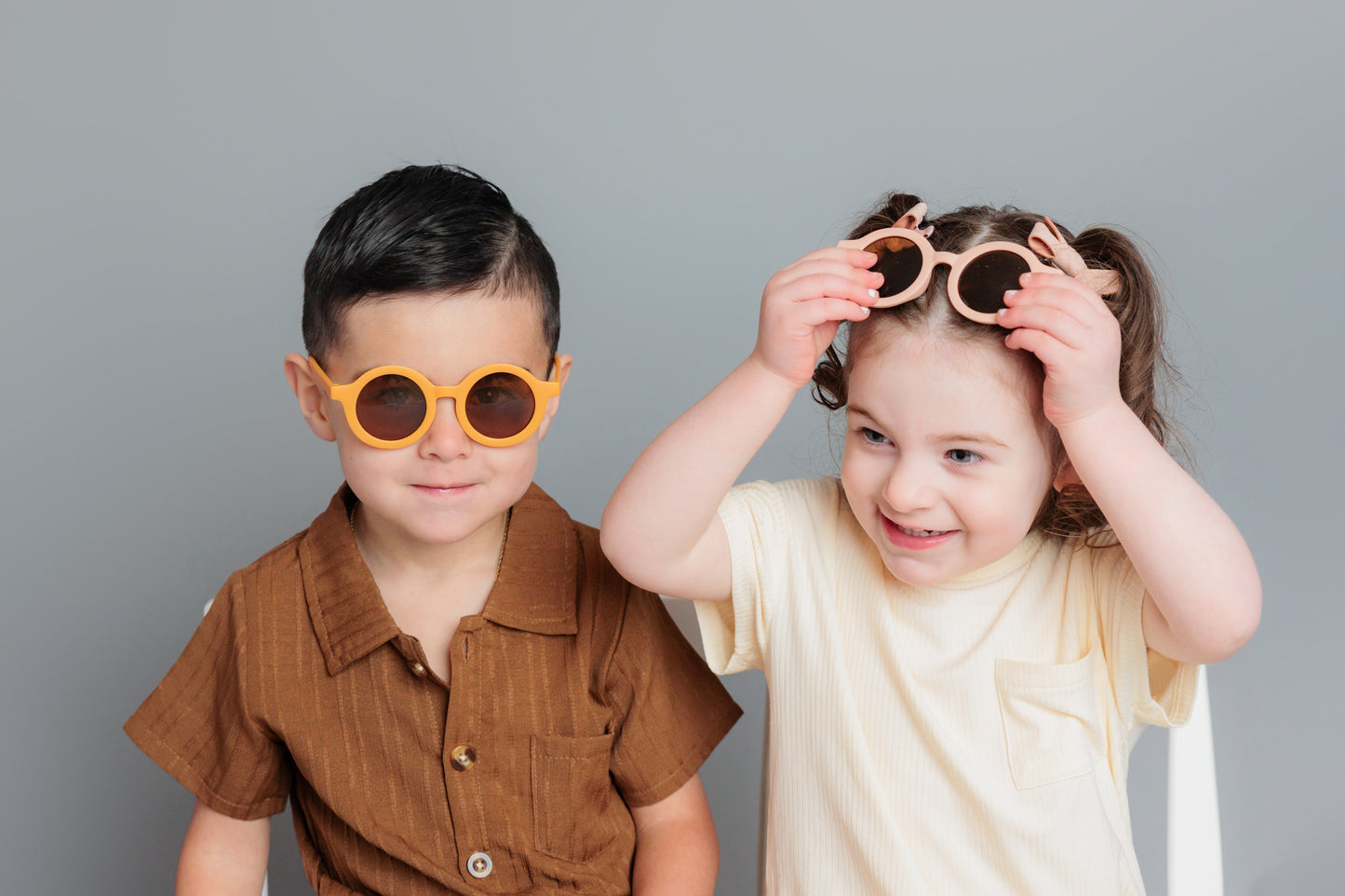 Toddler and Baby Retro Sunnies by The Honey and Bro Co. - Front View