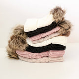 Mommy and Me Fur Beanie by The Honey and Bro Co. - Front View