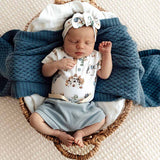 Dragon Organic Cotton Short Sleeve Bodysuit - Styled with Pants