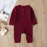 Unisex Ribbed Button-Up Jumpsuit by The Honey and Bro Co. - Detail View