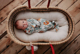 Dinosaur Zoo Knotted Gown by Three Little Tots - View 23 - Newborn Baby Clothing