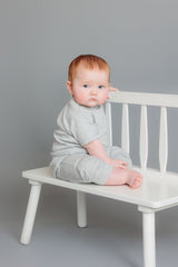 Baby Jersey Jogger Pants & T-shirt Set by The Honey and Bro Co. - Lifestyle View
