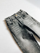 Stretch Denim Pants | Faded Black by The Honey and Bro Co. - Back View