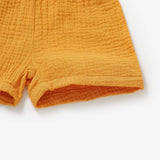 Lucy Marigold Romper - Close Up Fabric