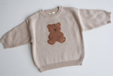 Teddy Boucle Jumper | Baby by Petite + Co - Back View