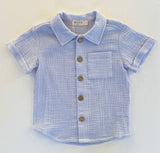 Henry Arctic Blue Shirt - Back View