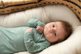 Arrow Print Knotted Newborn Gown by Three Little Tots - View 14 - Newborn Baby Clothing