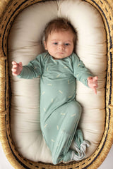 Arrow Print Knotted Newborn Gown by Three Little Tots - Pattern Detail
