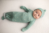 Arrow Print Knotted Newborn Gown by Three Little Tots - View 19 - Newborn Baby Clothing
