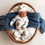 Dragon Organic Cotton Growsuit Zippy Romper - Front View