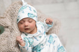 Sea Turtle Baby Gown and Hat Set | Infant Unisex by Adorable Sweetness - Side View